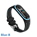 Pikkukuva 1 / 5: Silikonihihna Xiaomi Mi Band 6 7 5 3 4 Lisävarusteet Urheilurannekkeen Vaihtovyö Correa Ranneke Mi Band 7 6 Nfc Ranneke Blue-B Mi band 3 4