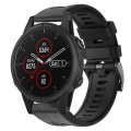 Miniatyrbilde 1 av 5: For Garmin Fenix ​​5s Plus metallspenne ensfarget silikonklokkerem Black