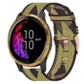 Til Garmin Venu 20mm Nylon Vævet Urrem LCS Yellow