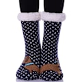Miniatyrbild 1 av 5: Halkfria Toffelsockor för Kvinnor Mjuka Bekväma Varma Vinterdjur blue