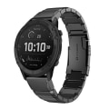 Miniatyrbillede 1 af 5: Til Garmin Tactix Delta 26mm Tortoise Shell rustfrit stål urbånd Black