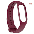 Miniatyrbilde 1 av 5: Ny 2/3/5pcs klokkestropp for Xiaomi Mi 7 håndledd silikonarmbånd håndleddsstropper treningsklokkestropp smartwatch-tilbehør 08 3pcs3092