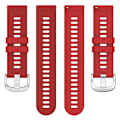 Miniatyrbilde 3 av 5: For Garmin Venu 2plus 20mm Cross Textured Silicone Watch Band Red
