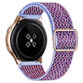 Miniatyrbillede 1 af 5: 20 mm 22 mm bånd til Samsung Galaxy Watch 4/classic/3/5/pro/active 2 Gear S3 Elastic Nylon Loop Huawei Watch Gt 2 2e 3 Pro Strap Lilac 22mm