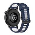 Miniatyrbillede 5 af 5: Silikoneurrem til Huawei Watch GT 3 42mm 2 Midnight Blue White