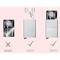 Miniatyrbillede 3 af 3: Sort Rfid Nfc Beskyttelses Pung Kort Indehaver 5 Kort (ægte Læder) Sort