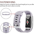 Miniatyrbilde 2 av 4: Erstatningsbånd som er kompatible for Fitbit Charge 2, Classic & Special Edition justerbare sportsarmbånd Lavender with Slight Gray Large