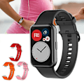 Miniatyrbild 2 av 5: Silikonarmband för Huawei Watch Fit White