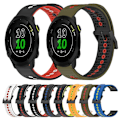 Miniatyrbillede 3 af 5: Til Garmin Forerunner 158 20mm Tricolor åndbart silikone urbånd Black-Red-White