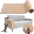 Møbelbeskyttelse, selvklebende, kuttbar klorebrett for katter, klorestolpe, sofa (Khaki/40X100cm)