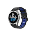 Miniatyrbilde 1 av 4: Rem for Garmin Fenix 7S 22Mm Silikon Sports Tofarvet Urrem Sort-Blå