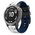 Pikkukuva 1 / 5: Garmin Fenix ​​3 22 mm:n silikoni- watch ranneke White-Dark Blue