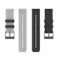 Miniatyrbilde 2 av 5: For Suunto 9 tofarget silikonklokkerem Black Grey