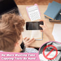 Pikkukuva 2 / 5: Kannettava musteeton lämpötarra-tulostin, yhteensopiva iOS:n ja Androidin kanssa, 1 rulla paperia, vaaleanpunainen