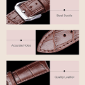 Miniatyrbilde 4 av 5: For Fitbit Versa 3 / Sense Universal Crocodile Texture klokkerem i ekte skinn Red