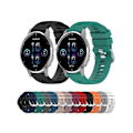 Miniatyrbillede 3 af 4: Rem til Garmin Venu 2 Plus 20Mm Sort Solid Farve Blød Silikone Urrem