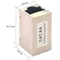 Pikkukuva 2 / 5: 5 kpl Cat6 A Ethernet-sovittimen kytkentäkaapelin Rj45-sovitin