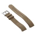 Smart Watch Shiny Leather Watch Band för Fitbit Alta Light Brown