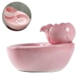 Miniatyrbilde 4 av 4: Keramisk vanndispenser for kjæledyr - Lotus Vertical Cat Drikkefontene pink