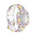 Miniatyrbillede 1 af 5: Til Garmin Vivofit Jr3 Silikone Printing Watch Band Facial Makeup
