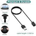 Miniatyrbillede 4 af 5: Oplader til Galaxy Fit 3 Sm-R390 1,8ft/55cm (sort)