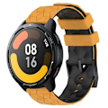 Pikkukuva 1 / 5: Kaksiväri silikoniranneke Xiaomi MI Watch S1 Active -kelloon Yellow Black