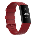 Miniatyrbilde 1 av 5: Fargespenne Tpu armbåndsurrem for Fitbit Charge 4 / Charge 3 Se Red