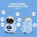 Miniatyrbillede 3 af 5: Pocket RC Robot Interaktiv Dialog Stemmegenkendelse Optagelse Sang Dans Blå