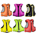 Miniatyrbilde 2 av 5: Oppblåsbar redningsvest for voksne, svømmevest, flytevest for snorkling Black