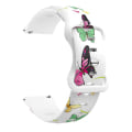 Miniatyrbilde 2 av 5: For Fitbit Versa Printing Butterfly Buckle Silicone Watch Band Colorful Butterflies