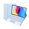 Touch tastatur etui til Samsung Galaxy Tab S6 Lite 10.4 P610/615, Runde tastehætter, blå