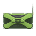 Miniatyrbild 2 av 2: Förebyggande av katastrofer Nödutrustning Handvev Power Uppladdningsbar ficklampa Stridsberedskap Radio Solenergi green