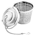Miniatyrbillede 1 af 5: Rustfrit stål Infuser Si Mesh Te Filter Ske Locking Spice Ball