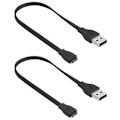 Miniatyrbild 3 av 5: Laddare för Fitbit Charge/Force (ej för Charge HR), ersättningskabel för USB-laddning (2-pack)