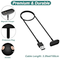 Pikkukuva 5 / 5: Latauskaapeli Fitbit Charge 5 / Fitbit Charge 6 / Fitbit Luxe - Varaosalaturi [2 kpl, 3,3ft/1m]