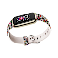 Miniatyrbillede 3 af 4: Til Fitbit Luxe Special Edition-tryk af silikoneurrem Skull