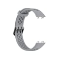 Miniatyrbilde 2 av 4: Solid Color Pustende Silikon Smartwatch Rem for Huawei Rem 8 (Grå)