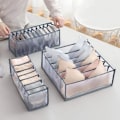 Pikkukuva 1 / 5: Alusvaatteet Organizer Set -taitettava Alusvaatteet Drawer Organizer Gray 6 7 11 grid