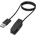 Miniatyrbilde 3 av 3: Lader for Garmin Forerunner 30 35 230 235 630 645 Music 735Xt Approach G10 S20 Lily Vivomove Hr