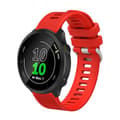For Garmin Forerunner 55 20mm Silikon Twill Klokkebånd Red