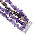Miniatyrbillede 4 af 5: Til Fitbit Versa Rough Stone armbåndsurbånd Amethyst