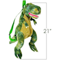 Miniatyrbillede 5 af 5: Plys T-rex Rygsæk Til Børn Dinosaur Taske Med Justerbare Remme Og Lynlås Shznv