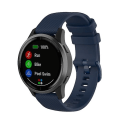 Miniatyrbillede 1 af 5: Til Garmin Vivoactive 4 22mm silikone urrem Midnight Blue