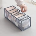 Pikkukuva 1 / 5: Alusvaatteet Organizer Set -taitettava Alusvaatteet Drawer Organizer Gray 7 grid