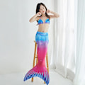 Pikkukuva 1 / 2: Lasten merenneitopyrstö uimiseen Pienen merenneito tyttöjen uimapuku set uimapukujuhla Cosplay-asut Blue 100-110cm
