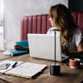 Miniatyrbillede 2 af 5: Trådløs Bordlampe, Led Metal Usb Genopladelig 6000 mah 2-niveauer Lysstyrke Natlys Skrivebordslampe Læselampe Til Restaurant/soveværelse/sovesal (guld) Black