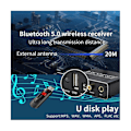 Miniatyrbillede 5 af 5: Digital Dac Dekoder Optisk Til Rca Konverter Bluetooth 5.0 Modtager Optisk Koaksial Digital Lyd T