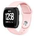 Miniatyrbilde 1 av 5: For Fitbit Versa 2 / Fitbit Versa Lite ensfarget silikonklokkerem Pink