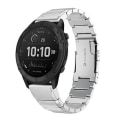Miniatyrbillede 1 af 5: Til Garmin Tactix Delta 26mm Tortoise Shell rustfrit stål urbånd Sliver