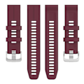 Miniatyrbillede 2 af 5: Til Garmin Descent G1 / Forerunner 745/945/935 / Approach S62 Solid Color Silicone Watch VDCC Wine Red
